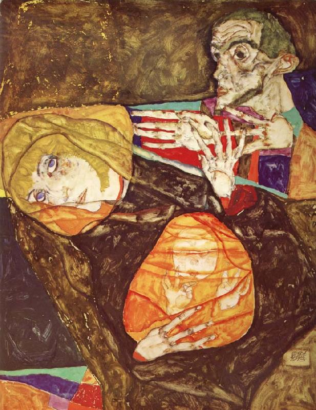 Egon Schiele Holy Family France oil painting art